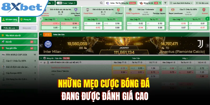Những mẹo cược bóng đá đang được đánh giá cao
